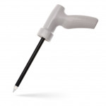 Optical trocars with pistol grip